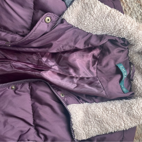 Ralph Lauren purple snow puffer coat - Picture 4 of 6